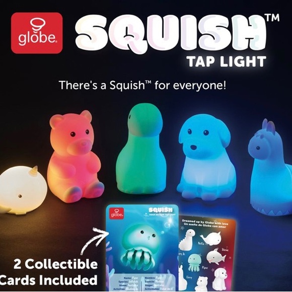 Globe Other Squish Aqua Edition Tap Light Piper The Jellyfish Nib